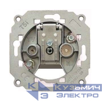 Розетка телевизионная проходная TV/R СП Simon 27-82-88 механизм Simon 75487-39