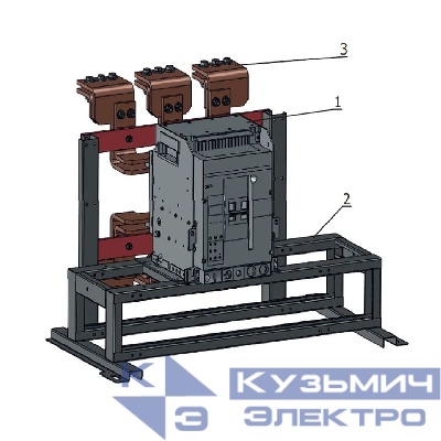 Блок замены автоматического выключателя-АВМ10СВ/НВ-OptiMat A-800-S1-3P-50-D-MR5.2-B-C2200-M2-P05-S2-06 КЭАЗ 377596