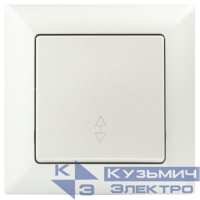 Переключатель 1-кл. СП Solo 4-103-06 10А 250В IP20 перламутр Intro Б0053582