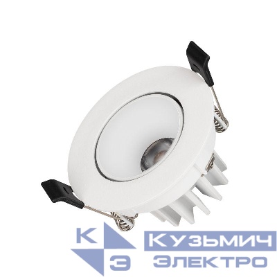 Светильник светодиодный MS-FORECAST-BUILT-TURN-R82-8W Day4000 (WH-WH 32 deg 230В) IP20 металл Arlight 037186(1)