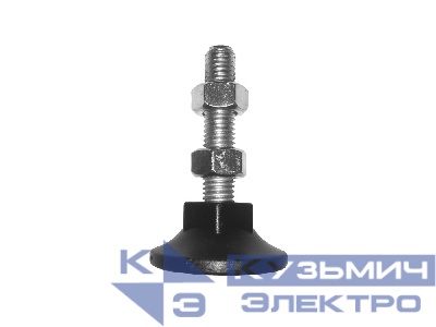 Ножка регулируемая для напольных шкафов и стоек (комплект: ножка+2 гайки М12)