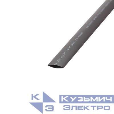 Трубка термоусадочная ТУТ нг 15.0/7.5 черн. 1м REXANT 21-5006