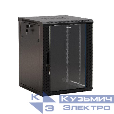 Шкаф настенный TWB-0645-GP-RAL9004 Hyperline 395300