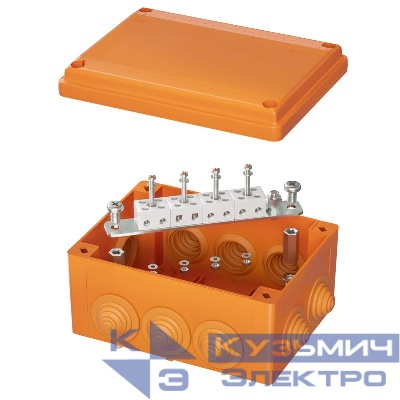 Коробка FS 150х110х70мм IP55 8п 450В 6А 4кв.мм с кабельными вводами и клеммниками пластик. DKC FSB21804