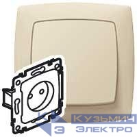 Розетка 1-м СП Suno 10А механизм сл. кость Leg 774616