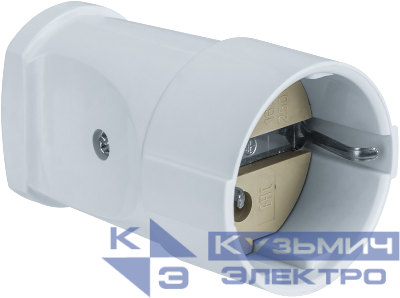 Розетка переносная 61 366 NCA-SК01-16A-E-WH с заземл. бел. Navigator 61366