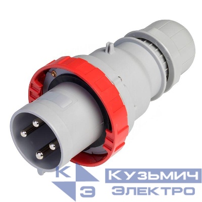 Вилка эл. каб. 63А 3P+E 400В IP67 DKC DIS2186336