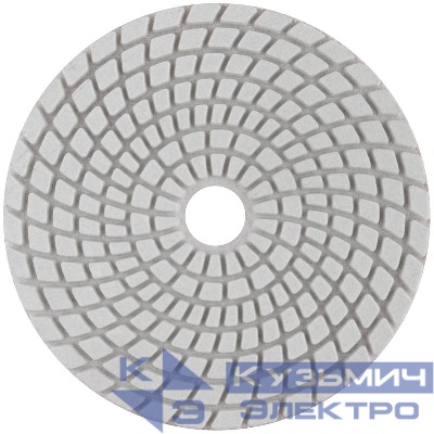 Круг шлифовальный алмазный гибкий АГШК (липучка) влажное шлифование 100мм Р 200 FIT 39843