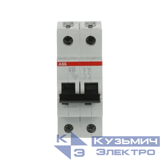 S202 B40  6кА  Автоматический выключатель 2-полюсный 2CDS252001R0405