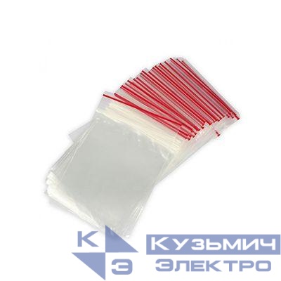 Пакет с замком Zip Lock ПВД 12х17см 35кмк (уп.100шт) 09-7012
