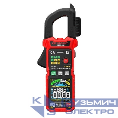 Клещи токовые цифровые КТ 205А PROLINE КВТ 90385