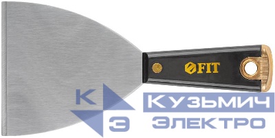 Шпатель для удаления ржавчины профи толщ. лезвия 1мм пластик. ручка сметал. бойком 4дюйм (100мм) FIT 06410