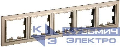 Рамка 5-м BRITE РУ-5-БрШ шампань IEK BR-M52-K37