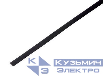 Трубка термоусадочная ТУТ нг 5.0/2.5 черн. 1м Rexant 20-5006