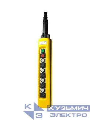 Пост кнопочный ПКТ-80ПС У2 IP65 кнопка ПУСК с фиксацией стоп вверх вниз влево вправо вперед назад по часовой против часовой 9NO+1NC Электротехник ET013259