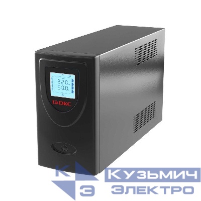 Источник бесперебойного питания ИБП линейно-интерактивный Info LCD 2000В.А/1200Вт 1/1.2xIEC C13 2xSchuko USB + RJ45 LCD 2x9A.ч DKC INFOLCD2000SI