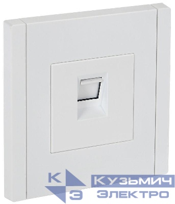 Розетка компьютерная RJ45 кат.6 FORTE&PIANO FP231 бел. IEK FP-K10-2-K01