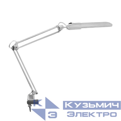 Светильник Дельта настол. на струбцине с ЭПРА 11Вт с лампой КЛЛ 2G7 сер. Трансвит 134