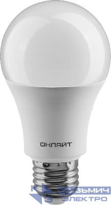 Лампа светодиодная 61 149 OLL-A60-15-230-2.7K-E27 15Вт грушевидная 2700К тепл. бел. E27 1500лм 176-264В ОНЛАЙТ 61149