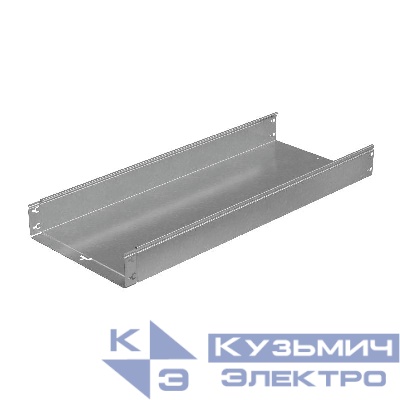 Лоток листовой неперфорированный 400х100 L4000 сталь 1.2мм "Быстрый монтаж ПЛЮС" КМ PL11453