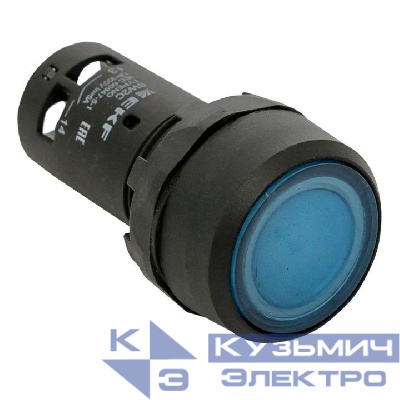Кнопка SW2C-10D с подсветкой син. NO EKF sw2c-md-b