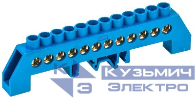 Шина нулевая в комб. DIN-изол. "Стойка" ШНИ-8х12-12-КС-С IEK YNN10-812-12DP-K07