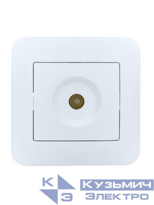 Розетка телевизионная оконечная TV СП ASTI IP20 в сборе бел. LEZARD 7081-0202-130