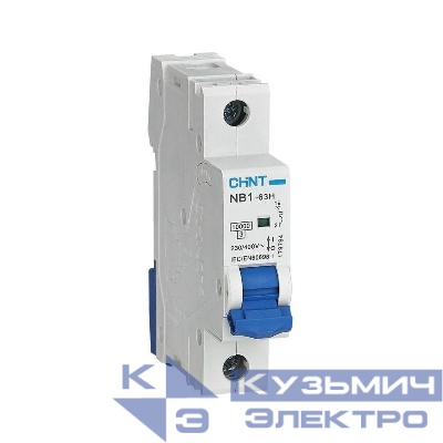 Выключатель автоматический модульный 1п C 16А 10кА NB1-63H (R) CHINT 179784