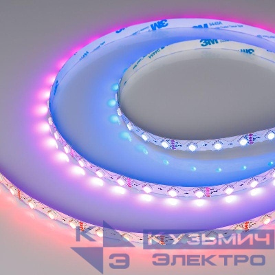 Лента светодиодная SPI-RZ-B60-8mm 12V RGB-PX1-BPT 9Вт/м IP20 5060 (уп.5м) Arlight 047382