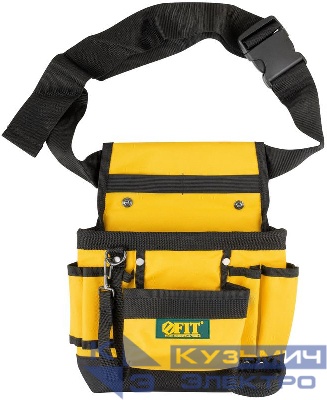 Пояс для инструмента одинарный полиэстер 9 отделений 2 петли для инструмента FIT 12515