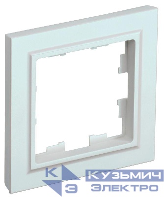 Рамка 1-м BRITE РУ-1-БрЖ жемчуж. IEK BR-M12-K36