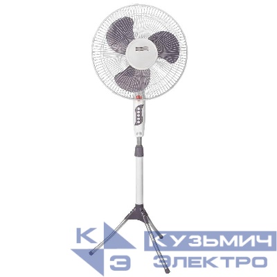 Вентилятор напольный ELX-FS02-C31 45Вт 220-240В 130см 16дюйм сер. с бел. Ergolux 13427