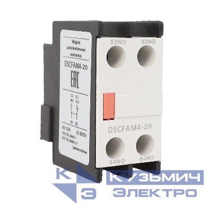 Контакт дополнительный фронтального монтажа для контакторов D DSC115-800 2НО DKC DSCFAM4-20