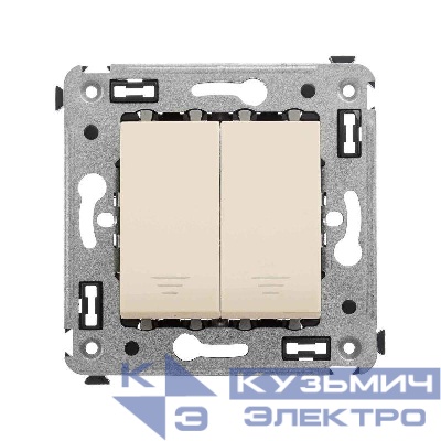 Кнопка 2-кл. СП "Avanti" "Ванильная дымка" DKC 4405154