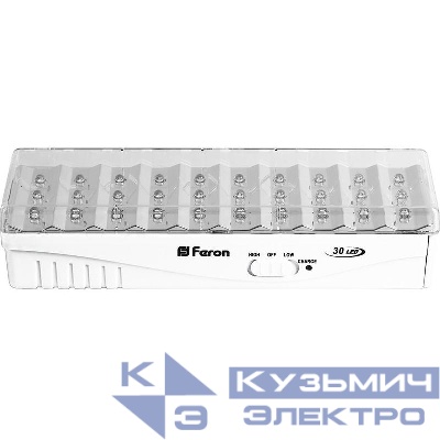 Светильник EL15 30 LED DC аккумуляторный бел. FERON 12896