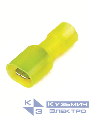 Наконечник изол. "вилка" 2.5-6кв.мм отв. d6.3х0.8мм желт. (уп.50шт) DKC 2C22TP