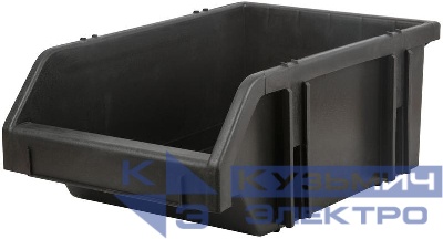 Лоток для крепежа пластиковый черный 190х310х490мм FIT 65696