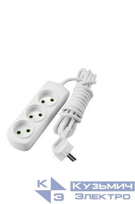 Удлинитель 3х3м с заземл. Letitia LEZARD 721-0303-301