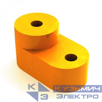Изолятор угловой для нулевой шины желт. DEKraft 32254DEK