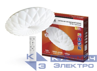 Светильник светодиодный COMFORT ASTRA 55Вт 230В 3000-6500К 4400лм 400х100мм с пультом ДУ IN HOME 4690612035017