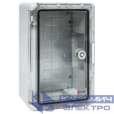 Бокс пластиковый с монтажной платой 300х200х130 IP65 прозр. дверь PROxima EKF PBT65MP001