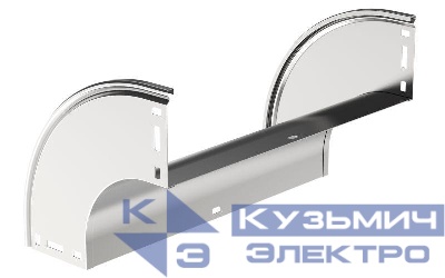 Угол для лотка плавный 90град. 400х50 В20 ESCA В20 IEK CPV41-0-90-050-400
