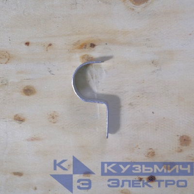 Скоба металлическая с одной лапкой СМО 21-22 для монтажного пистолета (без отверстий) (100 шт/уп) Промрукав