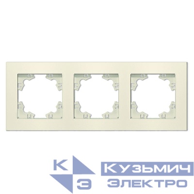 Рамка 3-м Афина универс. сл. кость (ivory) Universal A0045-I
