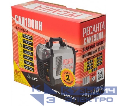 Инвертор сварочный САИ-190ПН 190А d5 140-240В IP21 форсаж дуги Ресанта 65/19