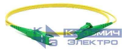 Патч-корд FC-S2-9-LC/AR-SC/AR-H-3M-LSZH-YL волоконно-оптический (шнур) SM 9/125 (OS2) LC/APC-SC/APC simplex LSZH 3м Hyperline 250700