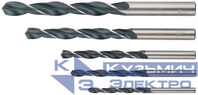 Набор сверл по металлу HSS черненых 5шт ( 4-5-6-8-10мм) FIT 33852