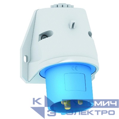 Вилка настенная 32А 3п 6ч 230В IP44 92х94 Quick Connect Bals 24402