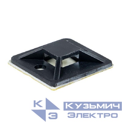 Площадка самоклеящаяся 40х40мм черн. (уп.100шт) EKF plc-40x40-b