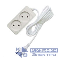 Удлинитель 2х7м без заземл. 10А IP20 2.2кВт ПВС Союз 481S-1207